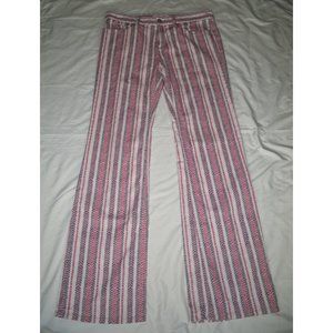 Isabel Marant Cooper Wide Leg Jeans Striped 42 8